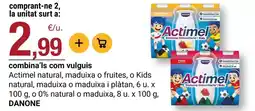 BonpreuEsclat Danone - actimel natural, maduixa o maduixa oferta
