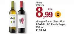 BonpreuEsclat Alba - vi negre franc, blanc abadal, do pla de bages oferta