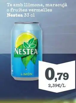 Sorli NESTEA Te amb llimona, maracujá o fruites vermelles oferta