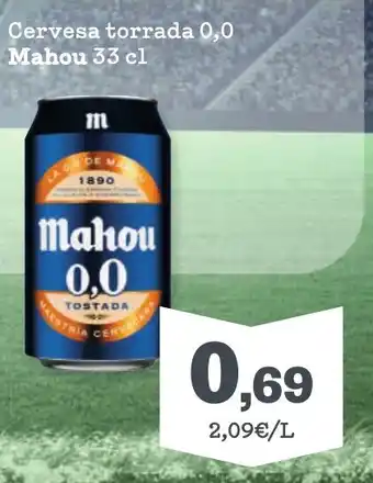 Sorli MAHOU Cervesa torrada 0,0 oferta