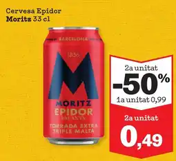 Sorli MORITZ Cervesa Epidor oferta