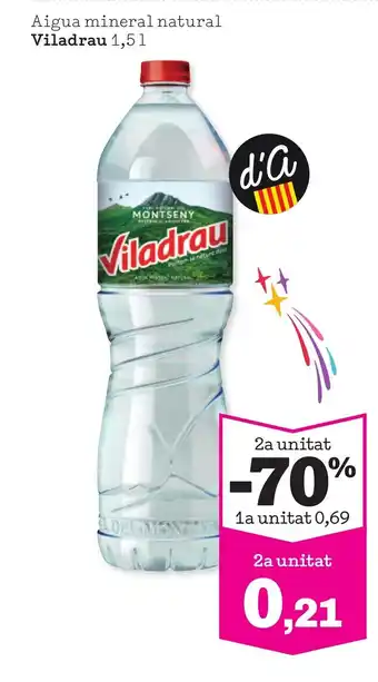 Sorli VILADRAU Aigua mineral natural oferta