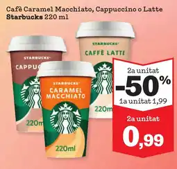 Sorli STARBUCKS Cafè Caramel Macchiato, Cappuccino o Latte oferta