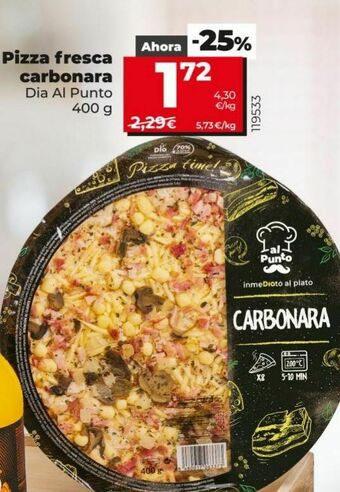 Dia Pizza carbonara dia oferta