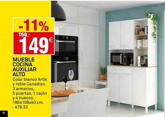 Bricoking Mueble Cocina Auxiliar Alto oferta