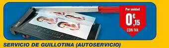 Servicio De Guillotina Autoservicio