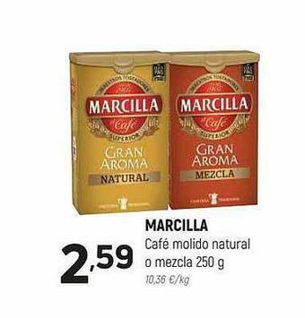 Marcilla Café Molido Natural O Mezcla 250 G