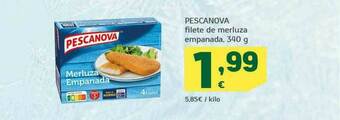 HiperDino Pescanova Filete De Merluza Empanada oferta