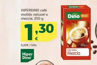 HiperDino Hiperdino Café Molido Natural O Mezcla oferta