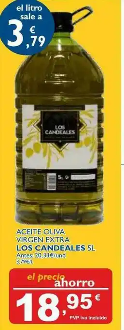 Cash Ecofamilia Aceite Olva Virgen Extra Los Candeales oferta