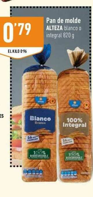 Supermercados Deza Pan De Molde Alteza oferta