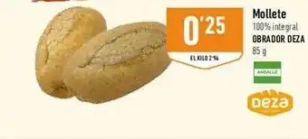 Supermercados Deza Mollete 100% Integral Obrador Deza oferta