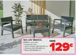 Carrefour Set café Valencia oferta