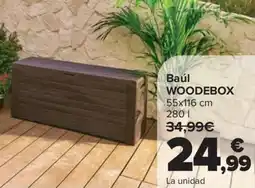 Carrefour Baúl woodebox oferta