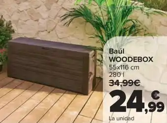 Carrefour Baúl woodebox oferta