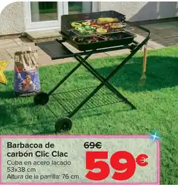 Carrefour Barbacoa de carbón Clic Clac oferta