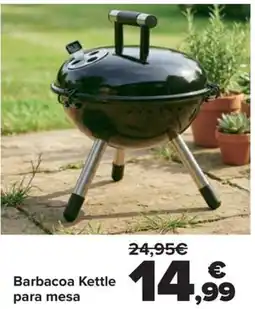 Carrefour Barbacoa Kettle para mesa oferta