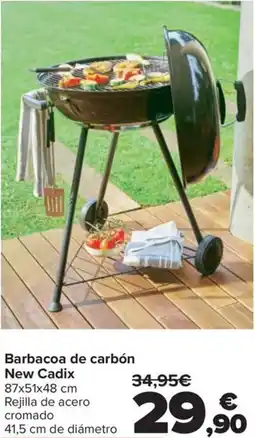 Carrefour Barbacoa de carbón New Cadix oferta