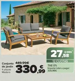 Carrefour Conjunto de jardín oferta