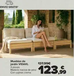 Carrefour Muebles de jardín VIDAXL oferta