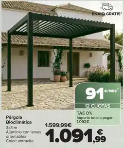 Carrefour Pérgola Bioclimática oferta