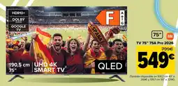 Carrefour TV 75" 75A Pro 2026 oferta