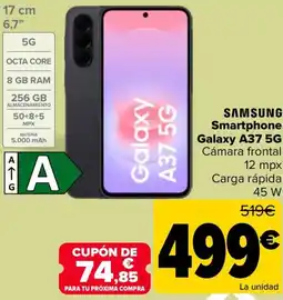 Carrefour SAMSUNG Smartphone Galaxy A37 5G oferta