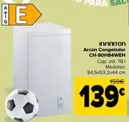 Carrefour INFINITON Arcón Congelador CH-80H84WEH oferta