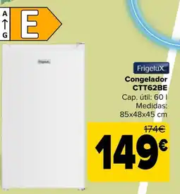 Carrefour FRIGELUX Congelador CTT62BE oferta
