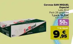 Carrefour SAN MIGUEL Cerveza Especial oferta