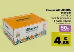 Carrefour ALHAMBRA Cerveza Especial oferta