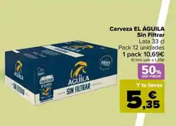 Carrefour EL ÁGUILA Cerveza Sin Filtrar oferta