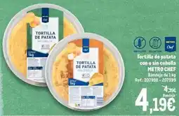 Makro Chef select - tortilla de patata con o sin cebolla oferta