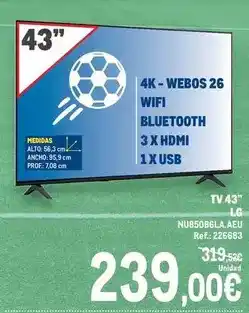 Makro Lg - tv 43 nu8506bla aeu oferta