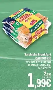 Makro Campofrío - salchicha frankfurt oferta