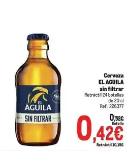 Makro El aguila - cerveza sin filtrar oferta