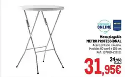 Makro Metro professional - mesa plegable oferta