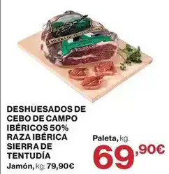 Hipercor Deshuesados de cebo de campo ibéricos 50% raza ibérica sierra oferta