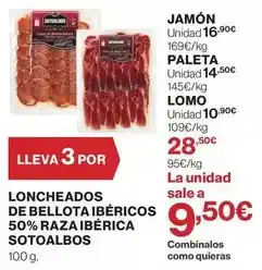 Hipercor Sotoalbos - jamón oferta