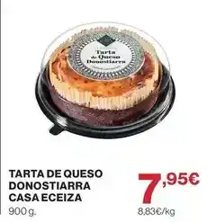 Hipercor Casa eceiza - tarta de queso donostiarra oferta