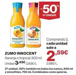 Hipercor Innocent - zumo oferta