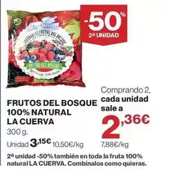 Hipercor Viña cuerva - frutos del bosque 100% natural oferta