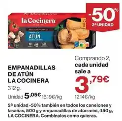 Hipercor La cocinera - empanadillas de atun oferta