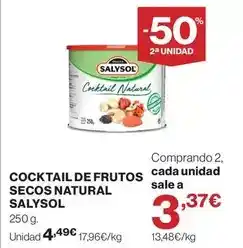 Hipercor Cocktail de frutos secos natural oferta