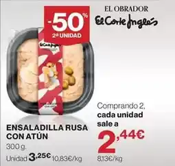 Hipercor Obrador - ensaladilla rusa con atun oferta