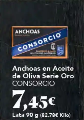Gadis CONSORCIO Anchoas en Aceite de Oliva Serie Oro oferta