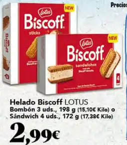 Gadis LOTUS Helado Biscoff Bombón o Sándwich oferta