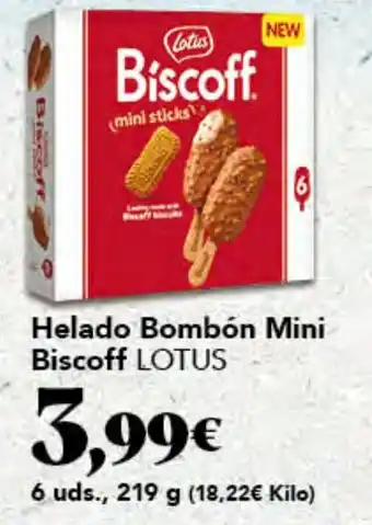 Gadis LOTUS Helado Bombón Mini Biscoff oferta