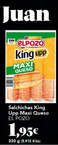 Gadis EL POZO Salchichas King Upp Maxi Queso oferta