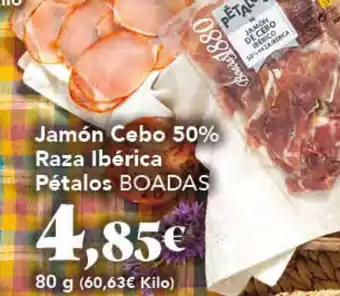 Gadis BOADAS Jamón Cebo 50% Raza Ibérica Pétalos oferta